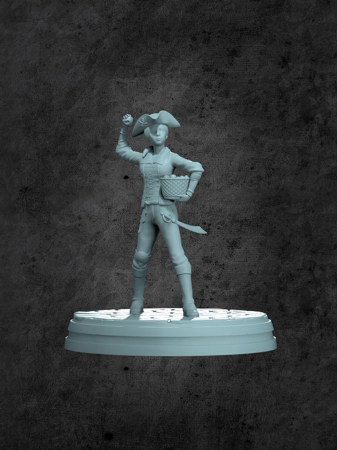 Peggy (One-Leg) Miniature for Tabletop RPGs