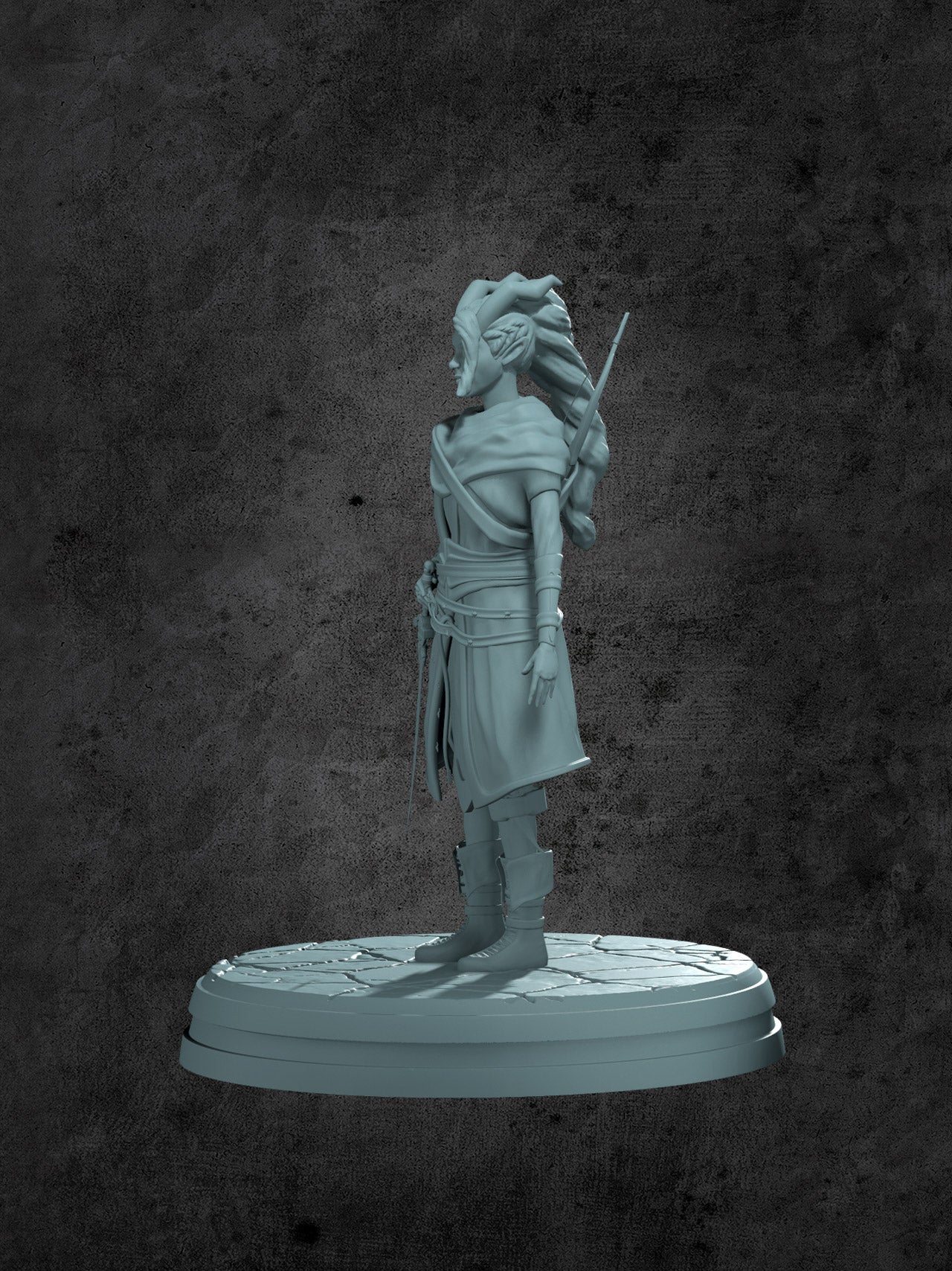 Bruxsa (Teifling Rogue) Miniature for Tabletop RPGs