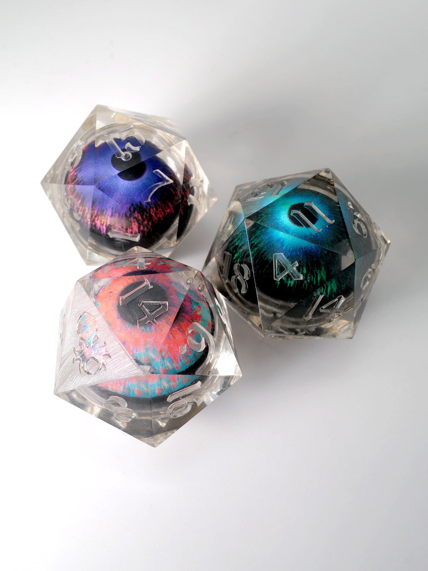 34mm Goblin's Eye D20 Raw Bundle Set of 3