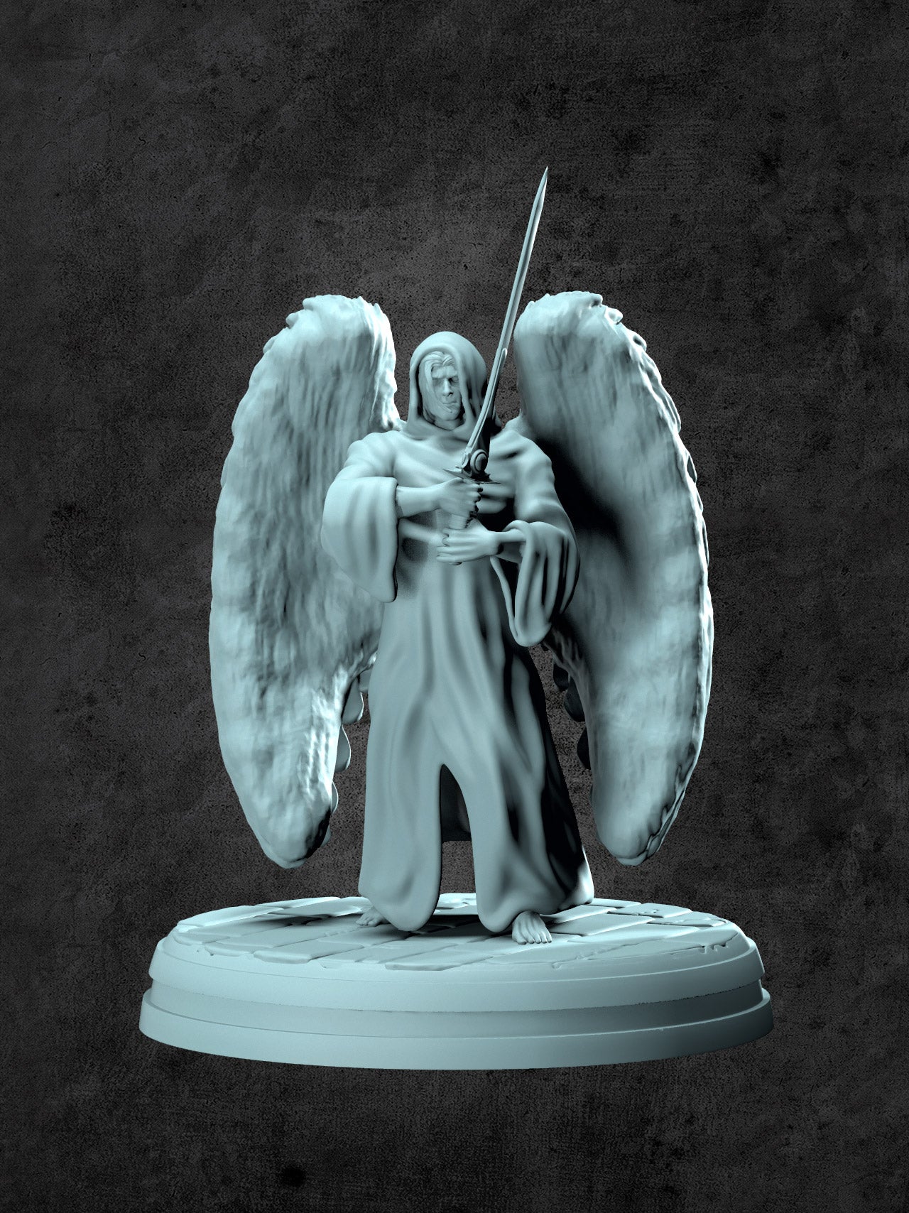Angel Warrior Miniature for Tabletop RPGs