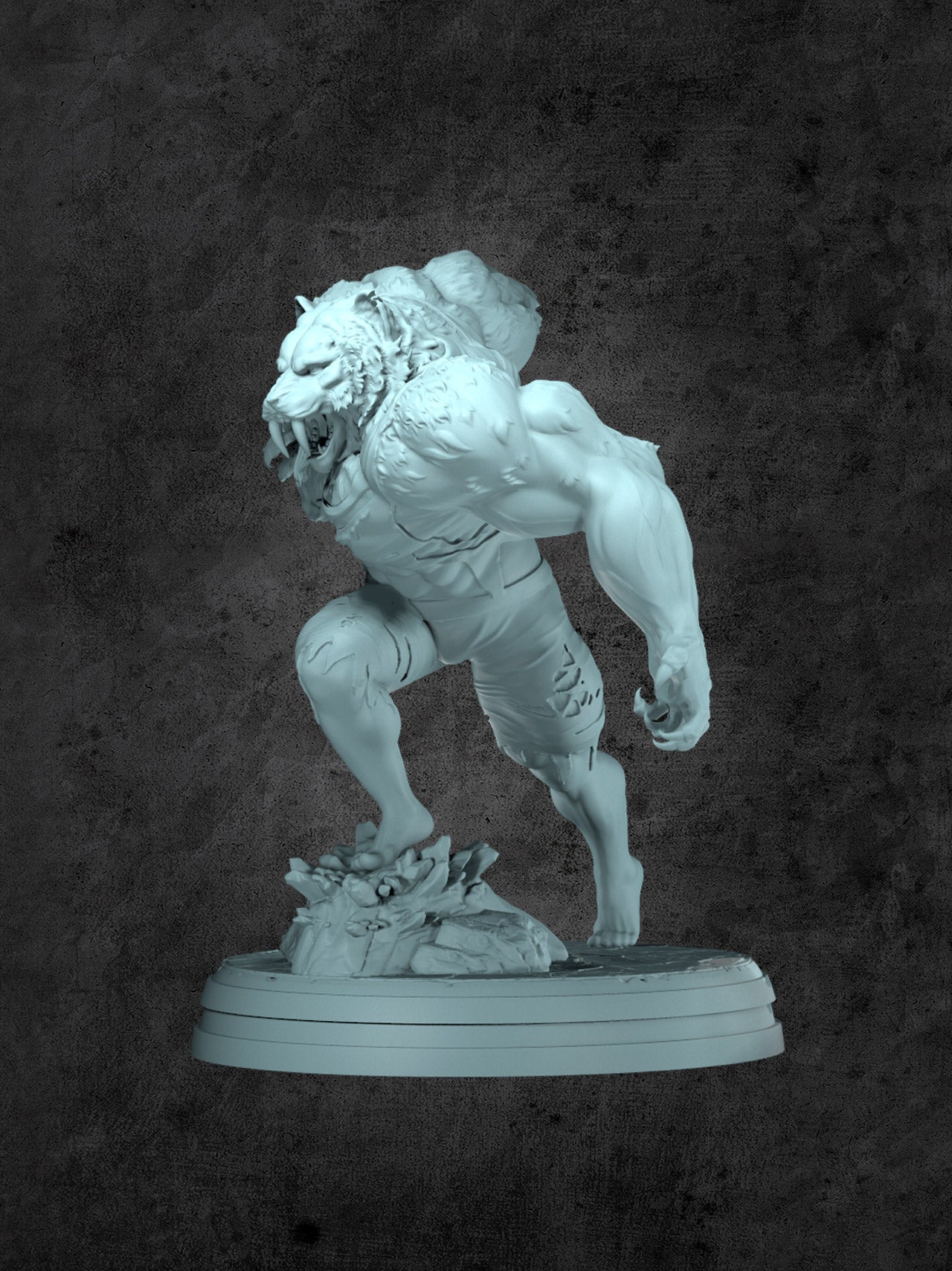 Weretiger Miniature for Tabletop RPGs