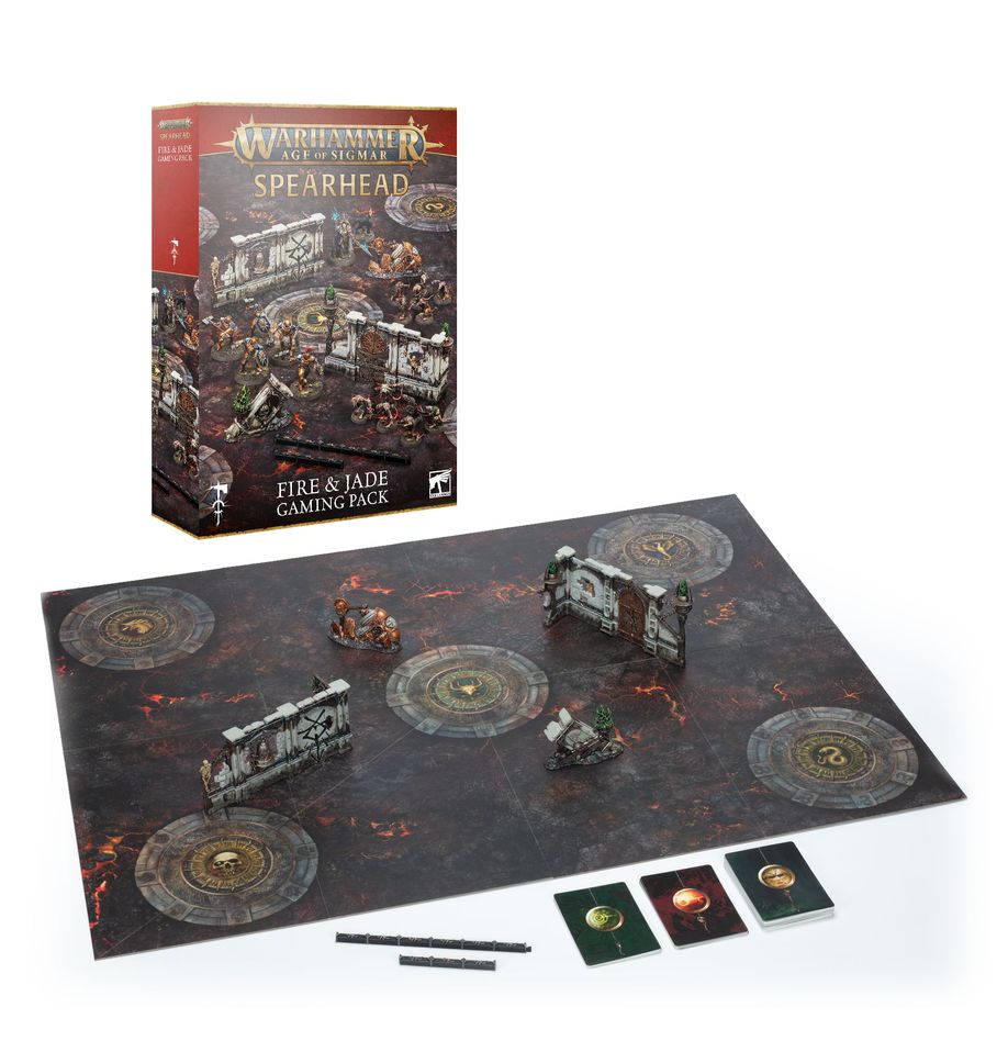 Warhammer Age of Sigmar: Spearhead Fire & Jade Gaming Pack