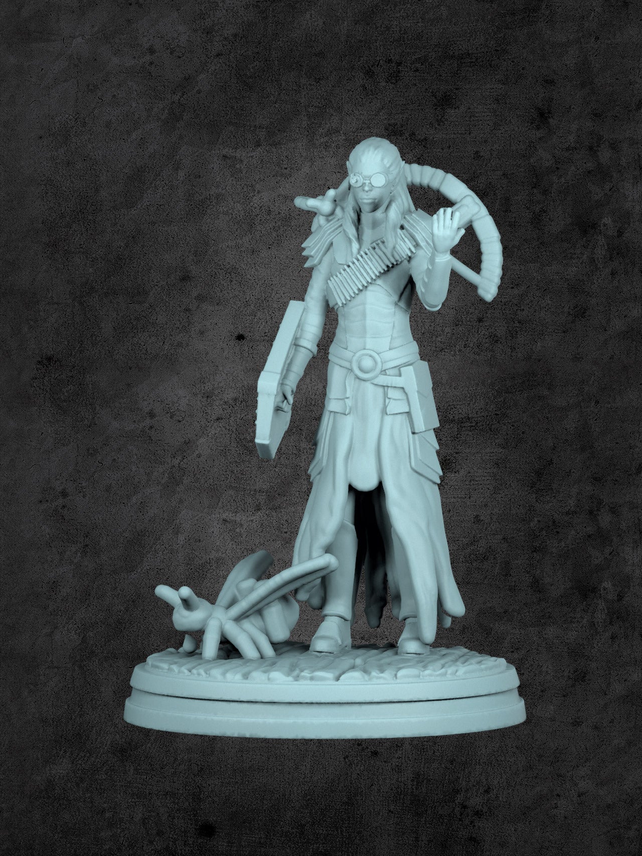 Treiws Kaldaka the Artificer Miniature for Tabletop RPGs