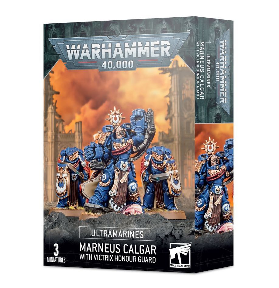 Warhammer 40K: Ultramarines Marneus Calgar with Victrix Honour Guard
