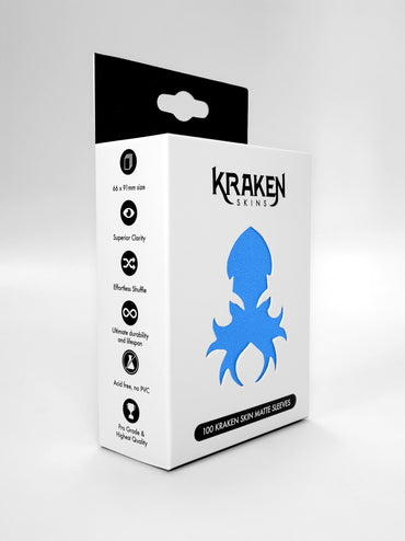 Kraken Skins Azure Matte Sleeves