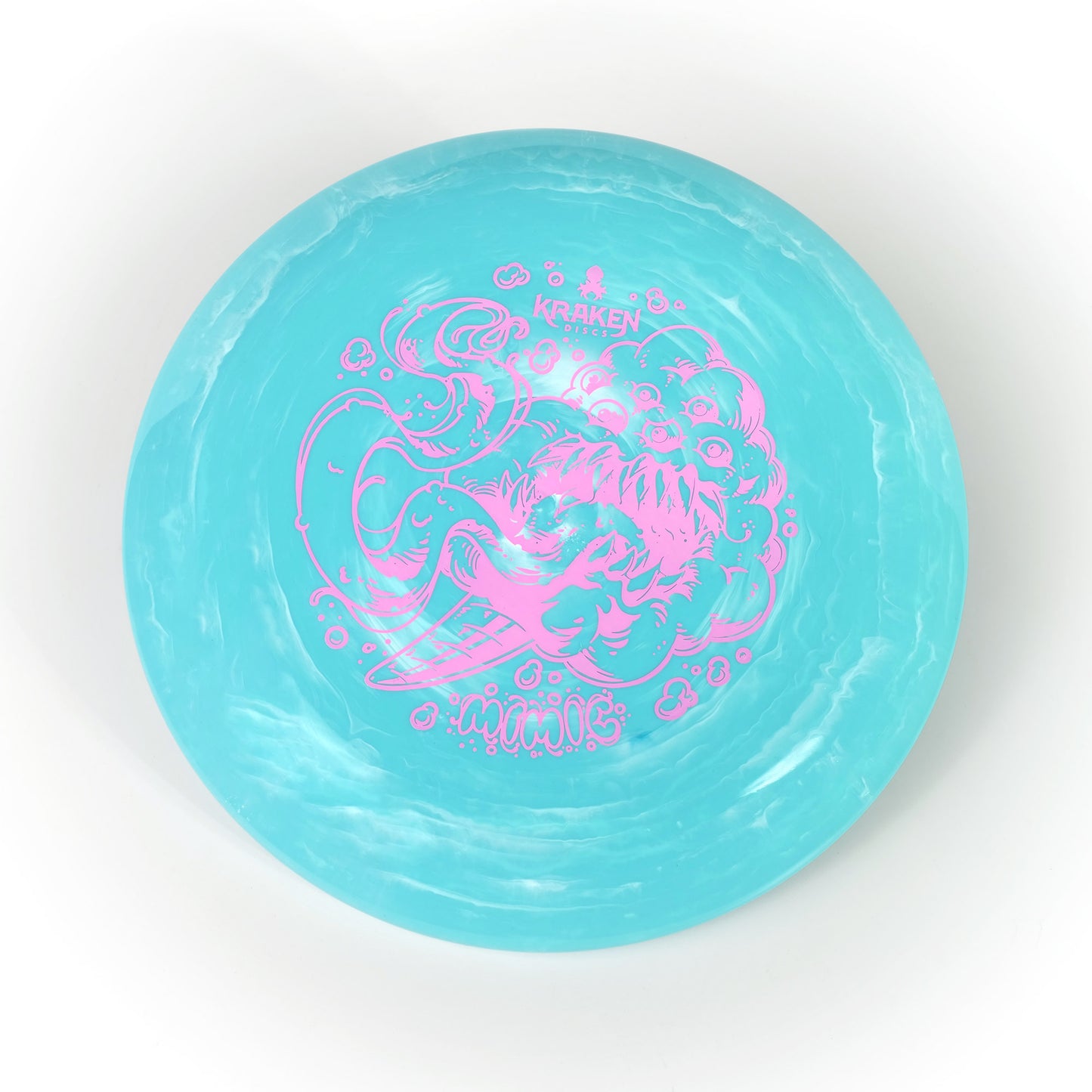 Cotton Candy Mimic Blue Elvin Putter with Pink Foil
