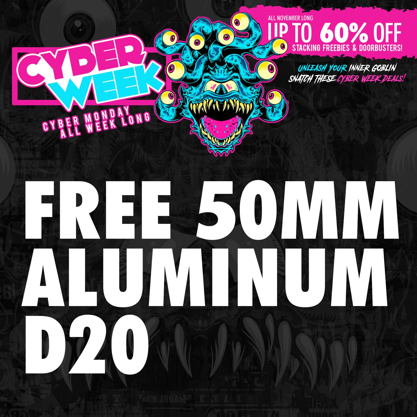 Freebie - 50mm Aluminum D20