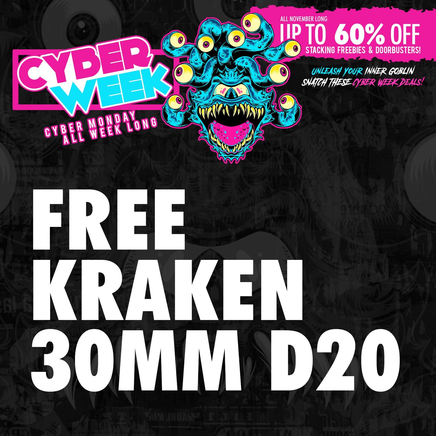 🎁 Freebie - Mystery Kraken 30mm D20 (100% off)