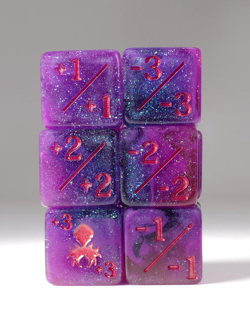 Dionysus Mini 3/3 Positive/Negative Dice Counters - 12 Pack