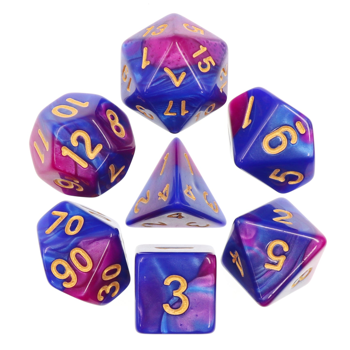 Royal Passion RPG Dice Set for Dungeons and Dragons