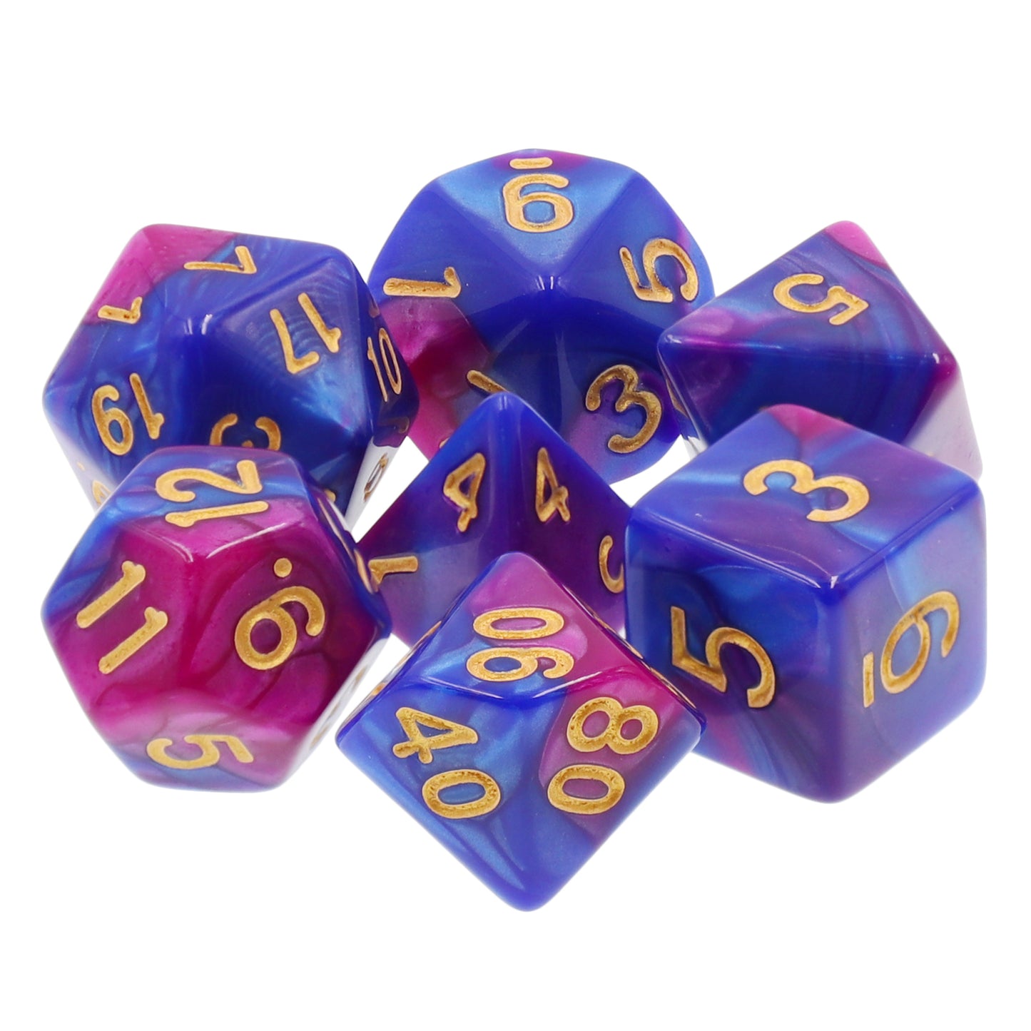 Royal Passion RPG Dice Set for Dungeons and Dragons