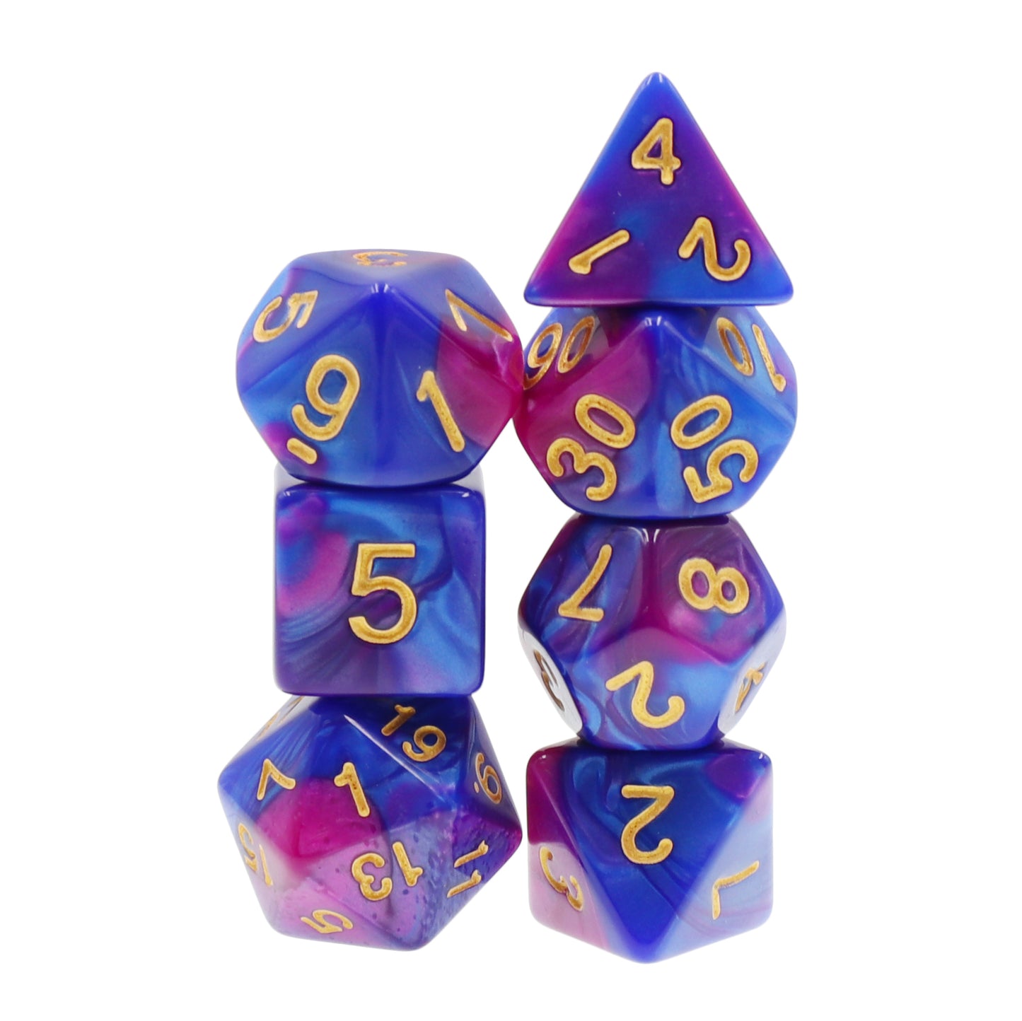 Royal Passion 11pc RPG Dice Set for Dungeons and Dragons