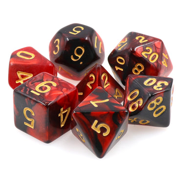 Cherry Cola Sorbet 7pc Dice Set