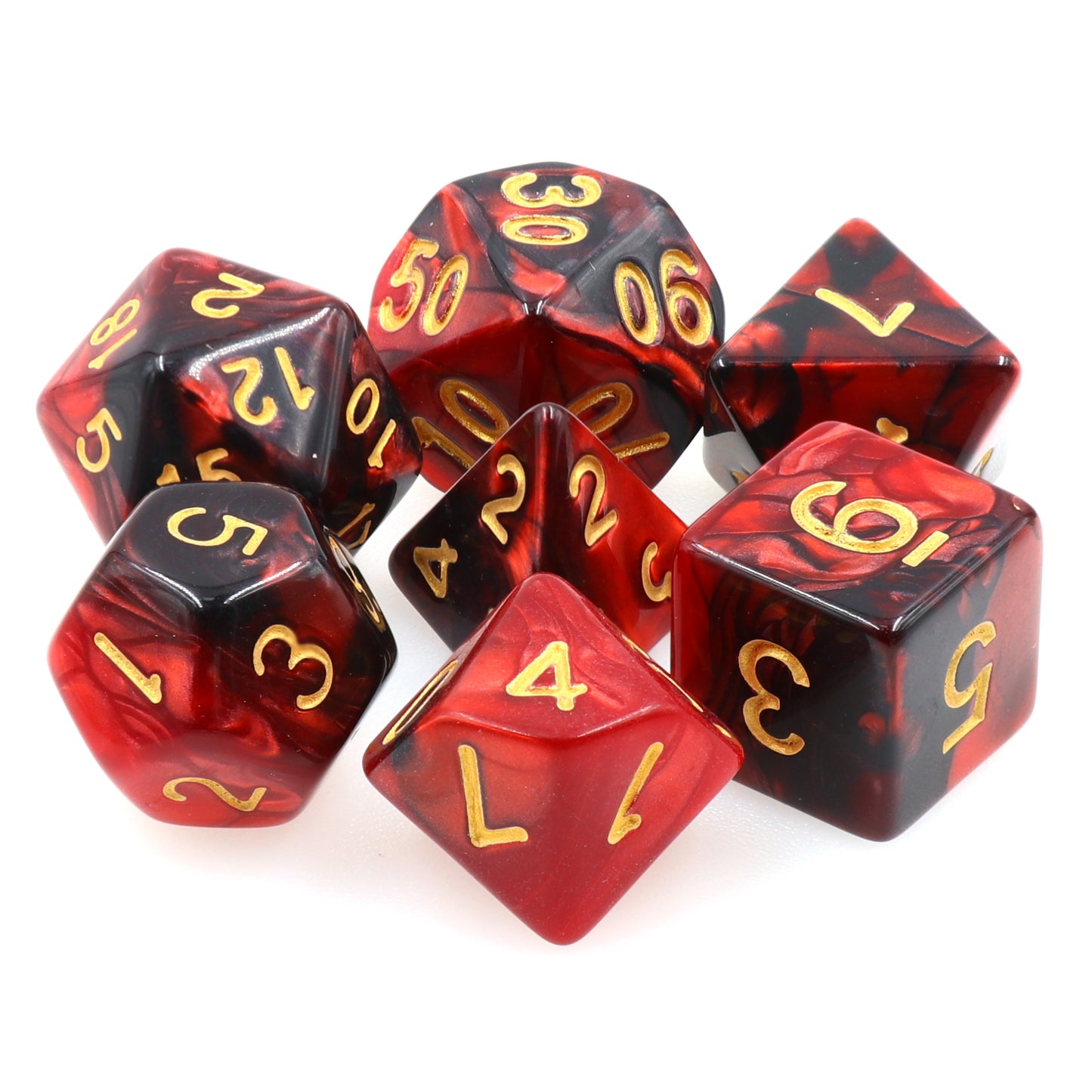 Cherry Cola Sorbet 7pc Dice Set