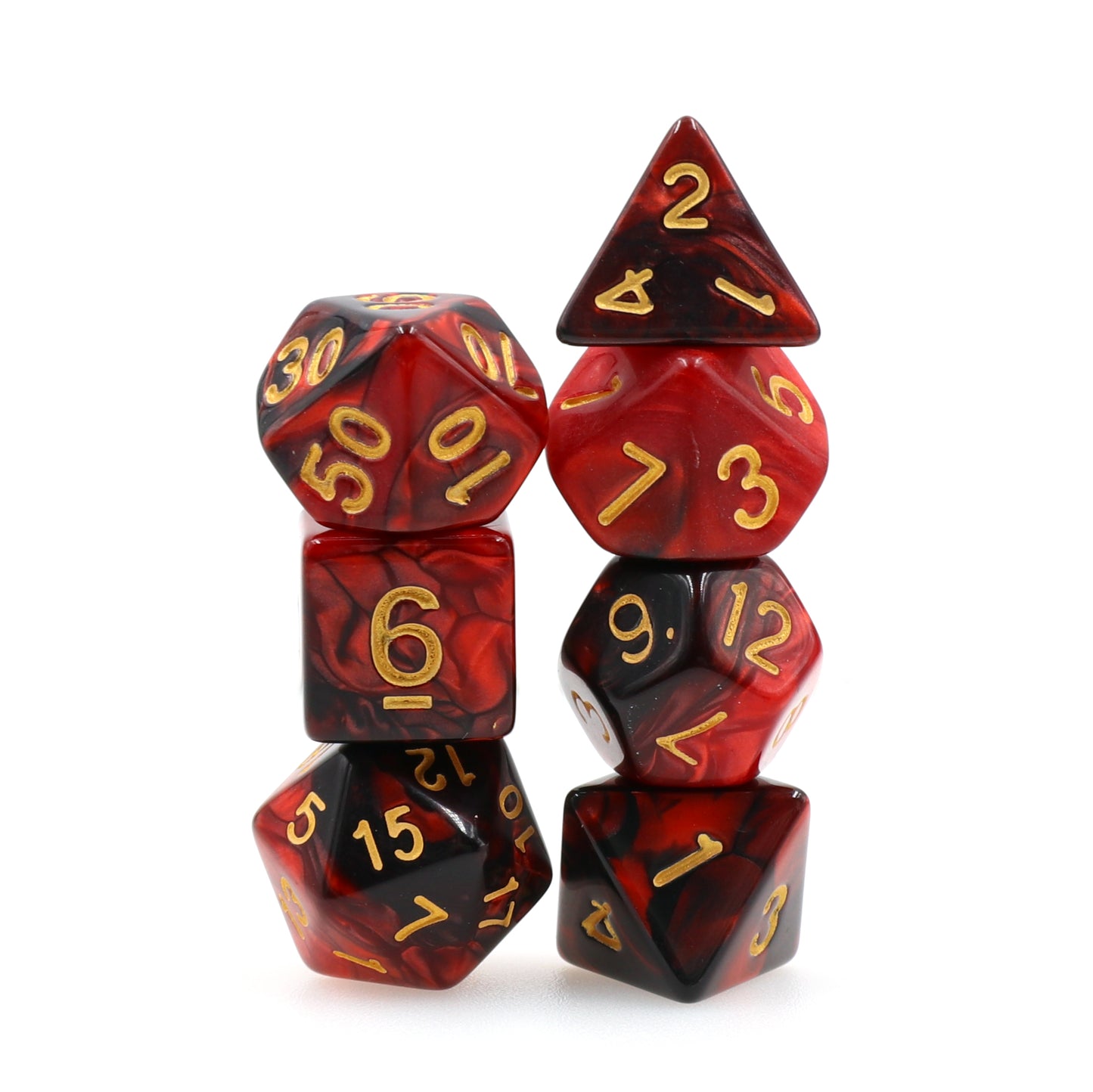 Cherry Cola Sorbet 7pc Dice Set