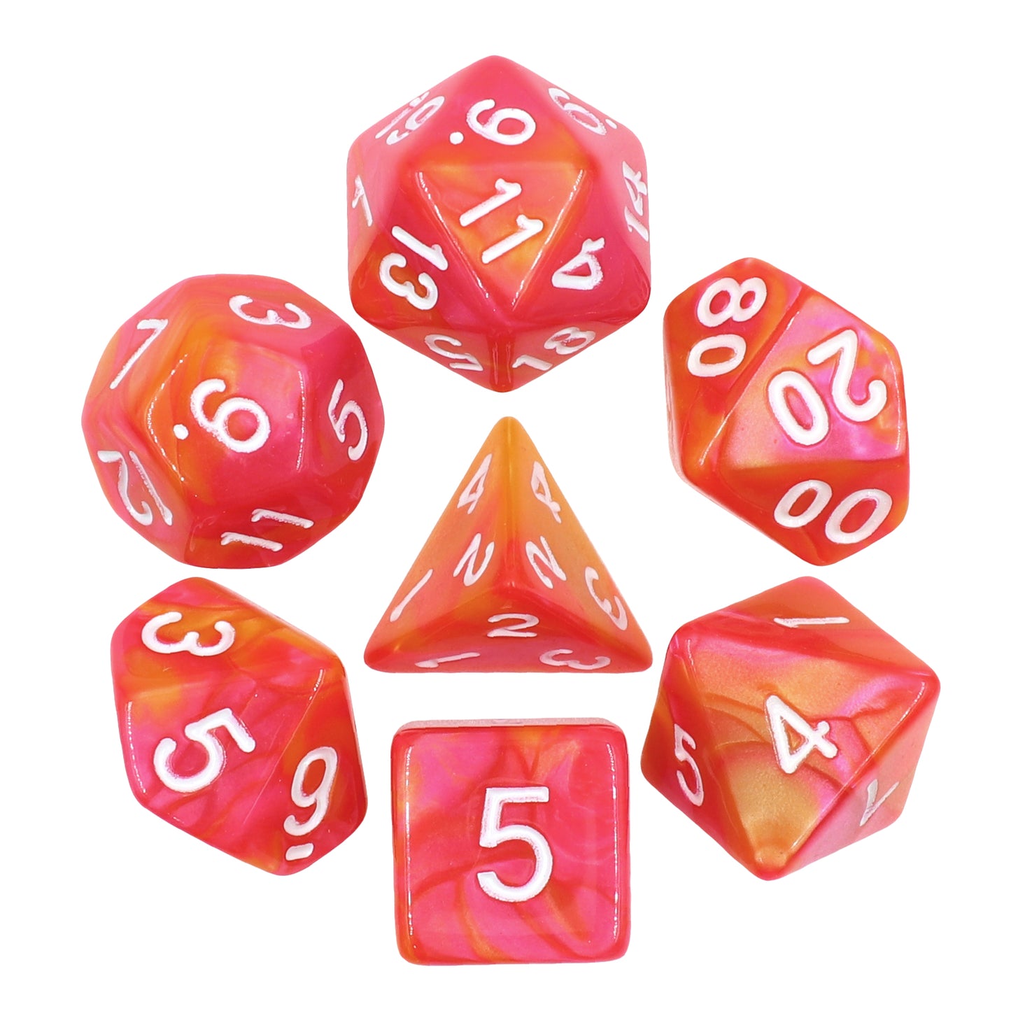 Mango Berry Sorbet 7pc Fusion Dice Set
