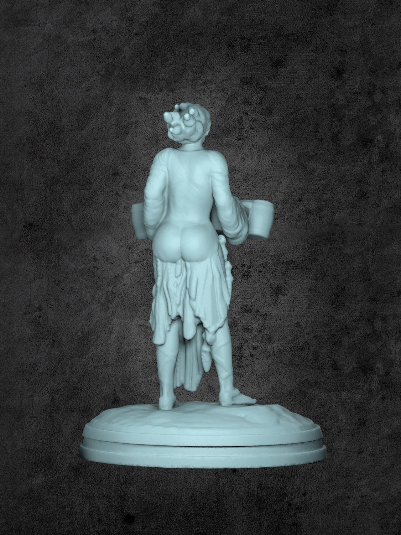 Anatalia Genasi Barmaid Miniature for Tabletop RPGs