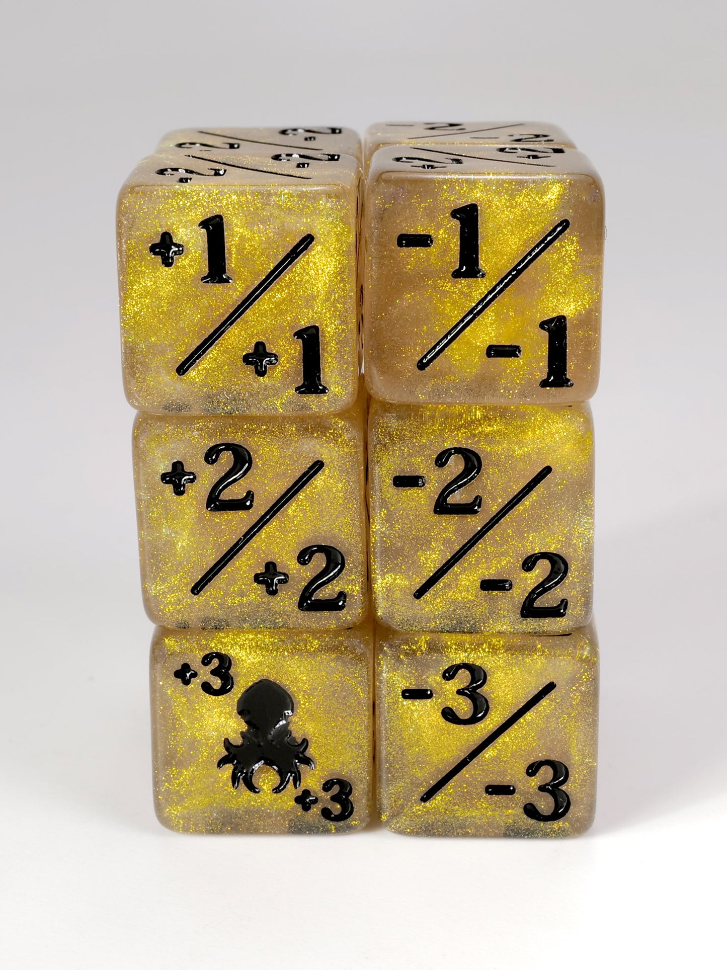Hedge Witch Mini 3/3 Positive/Negative Dice Counters - 12 Pack