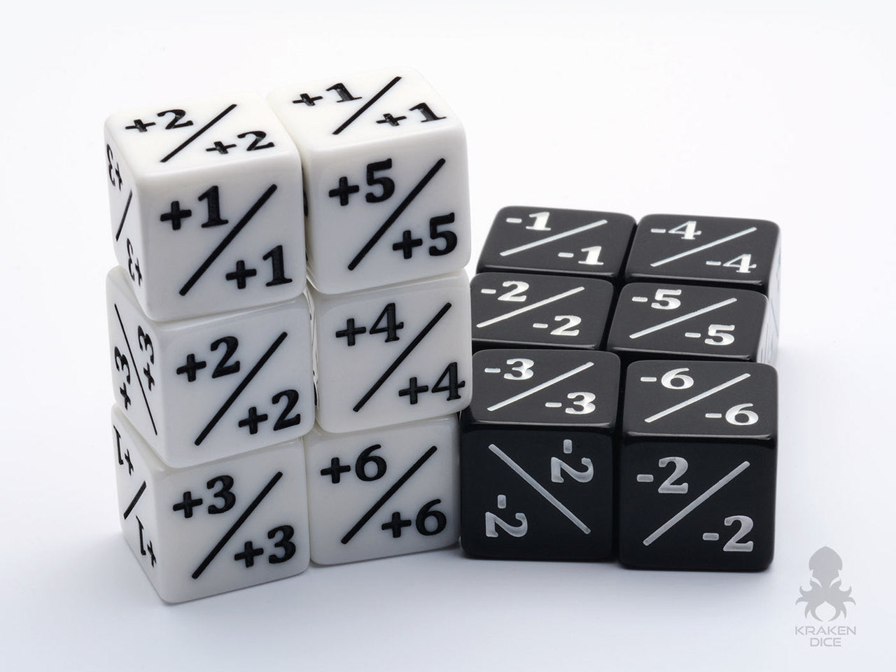 12pc Pack Positive/Negative Dice Counters for Magic: The Gathering