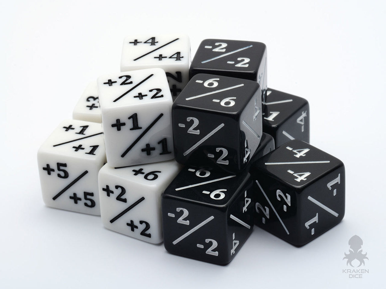 12pc Pack Positive/Negative Dice Counters for Magic: The Gathering