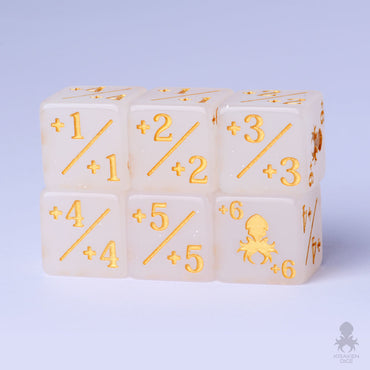 Kraken Logo Positive/Negative Dice Counters for Magic: The Gathering 12pc Pack