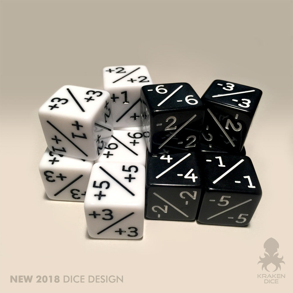 12pc Pack Positive/Negative Dice Counters for Magic: The Gathering