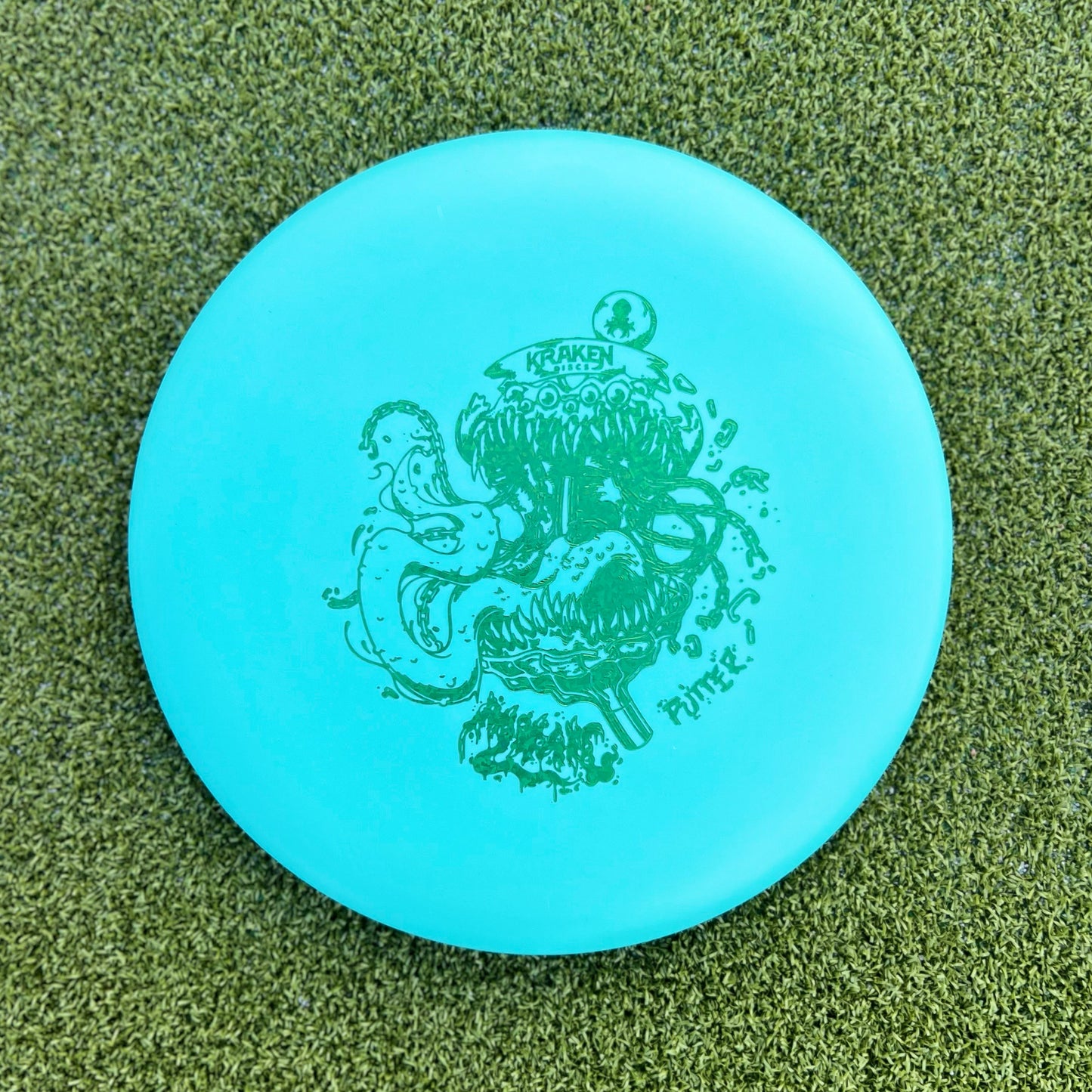 Mimic Teal Dwarven Putter with Green Foil
