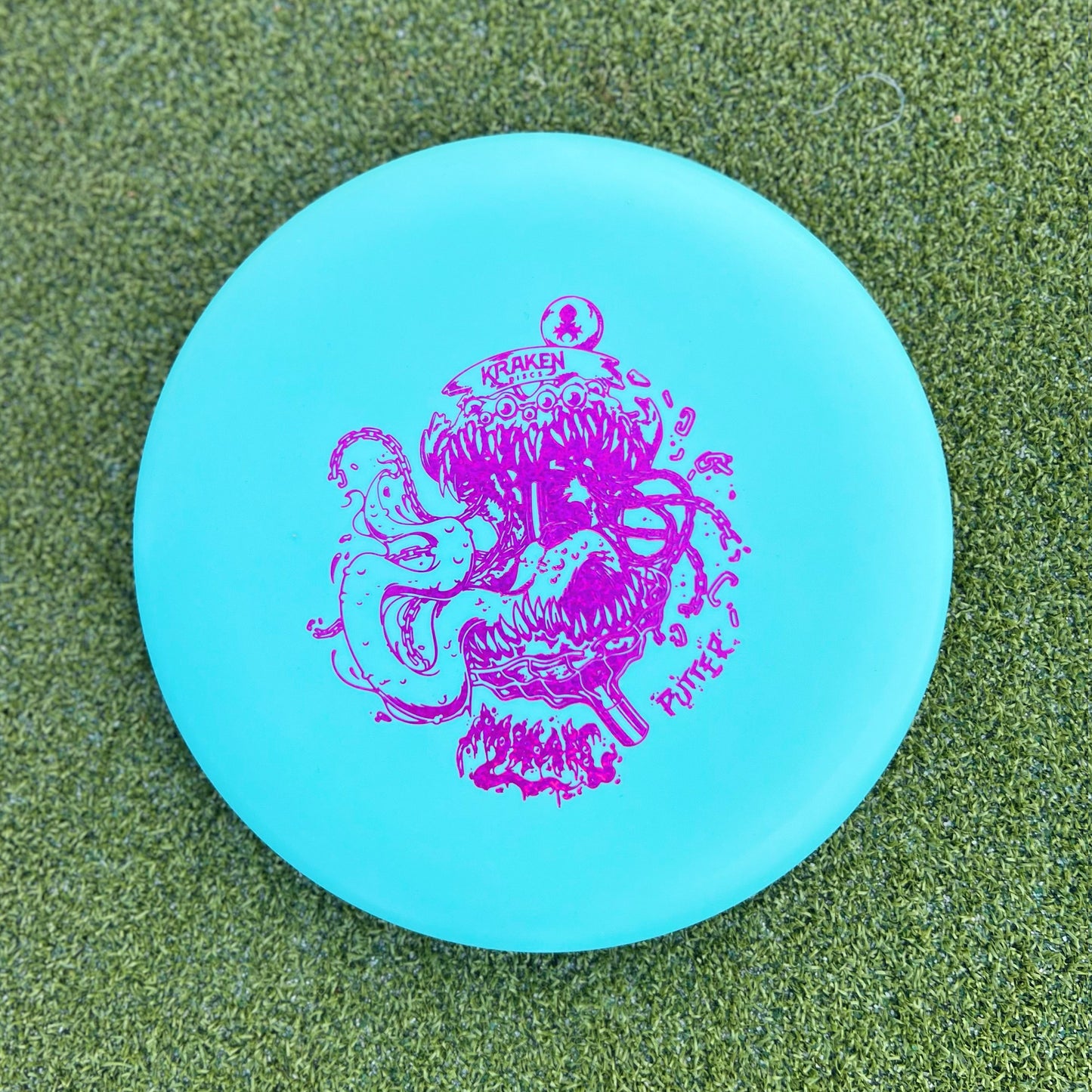 Mimic Teal Dwarven Putter with Pink Foil