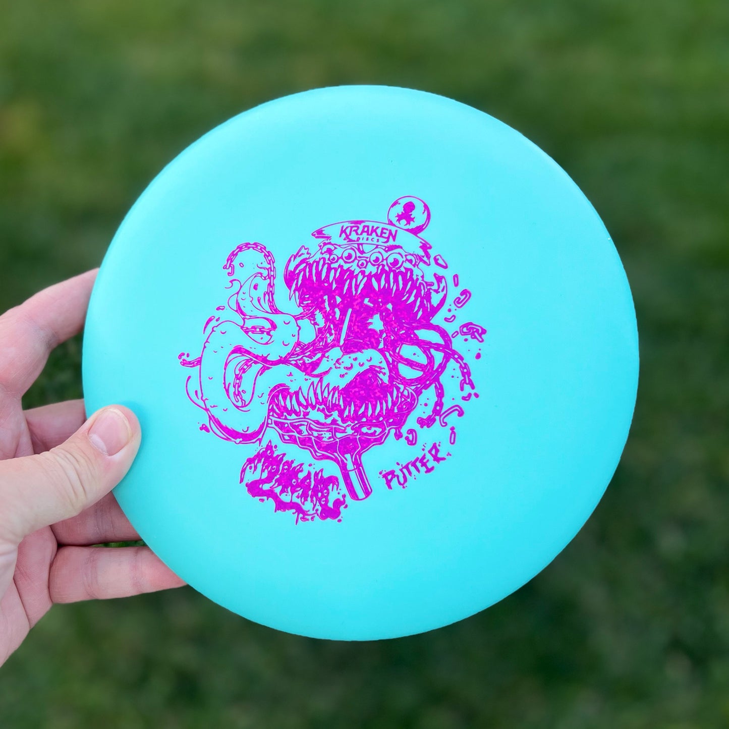 Mimic Teal Dwarven Putter with Pink Foil
