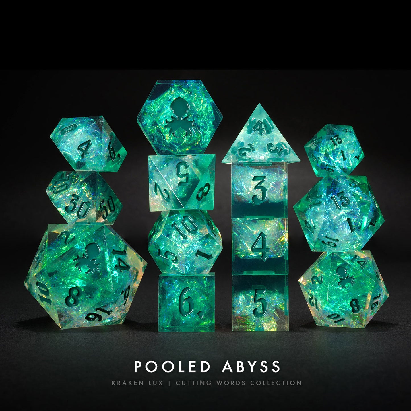Pooled Abyss: Kraken Lux 14pc Sharp Edge Dice