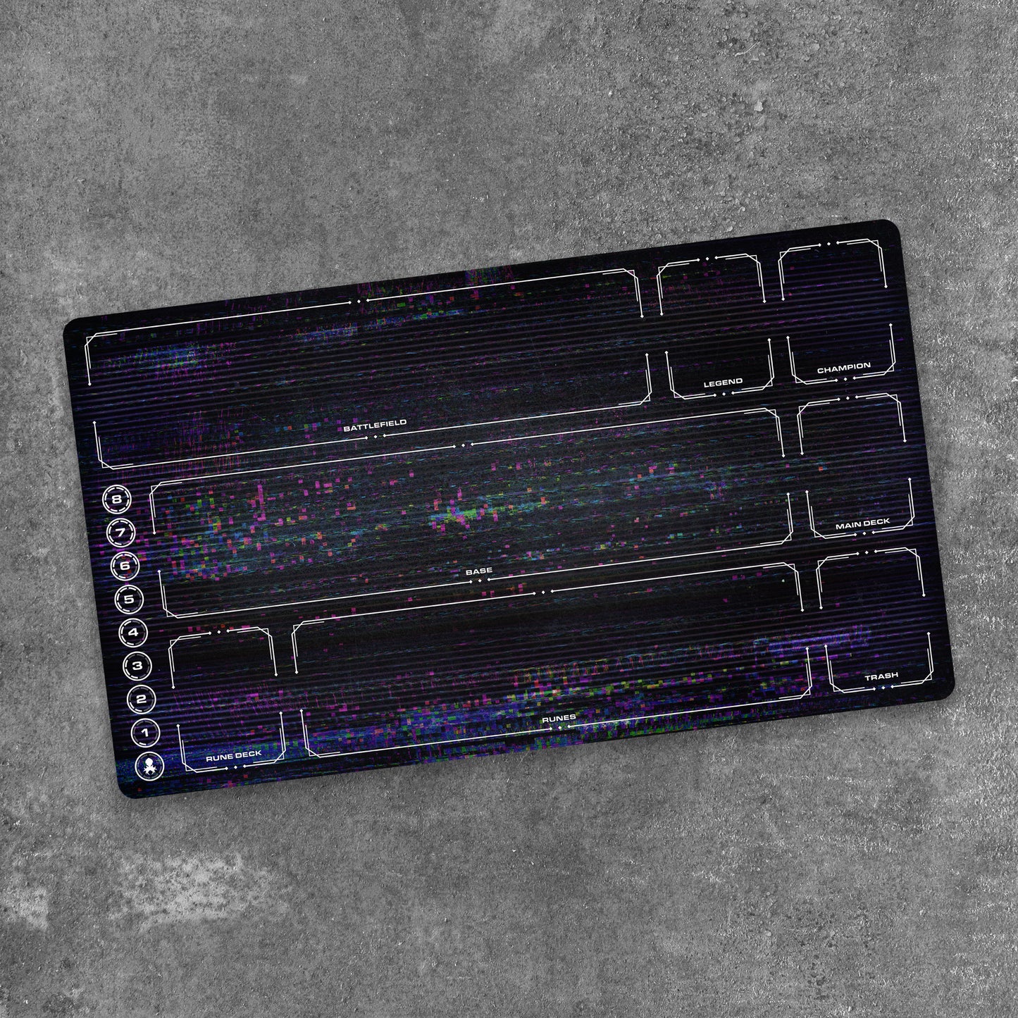 Riftbound Playmat with Zones - Full Color Glitch