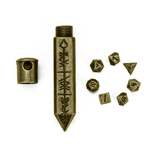 The Runebound Mini Metal Dice Set - Bronze