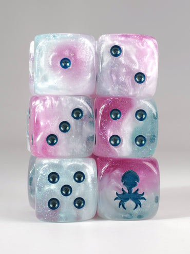 Snow Fairy D6 Pips 12pc Dice Set - 16mm