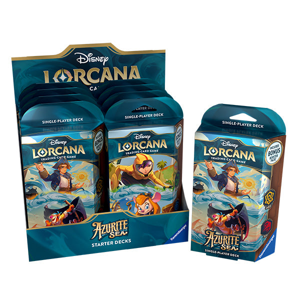 Disney Lorcana: Azurite Sea Starter Deck Kraken Dice Disney Lorcana: Azurite Sea Starter Deck Kraken Dice