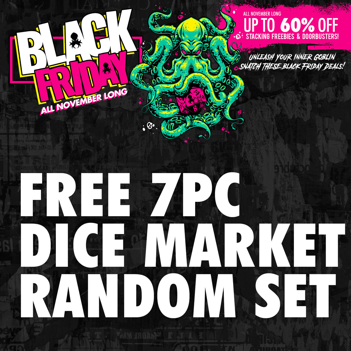 Freebie - Dice Market Random 7pc Dice Set