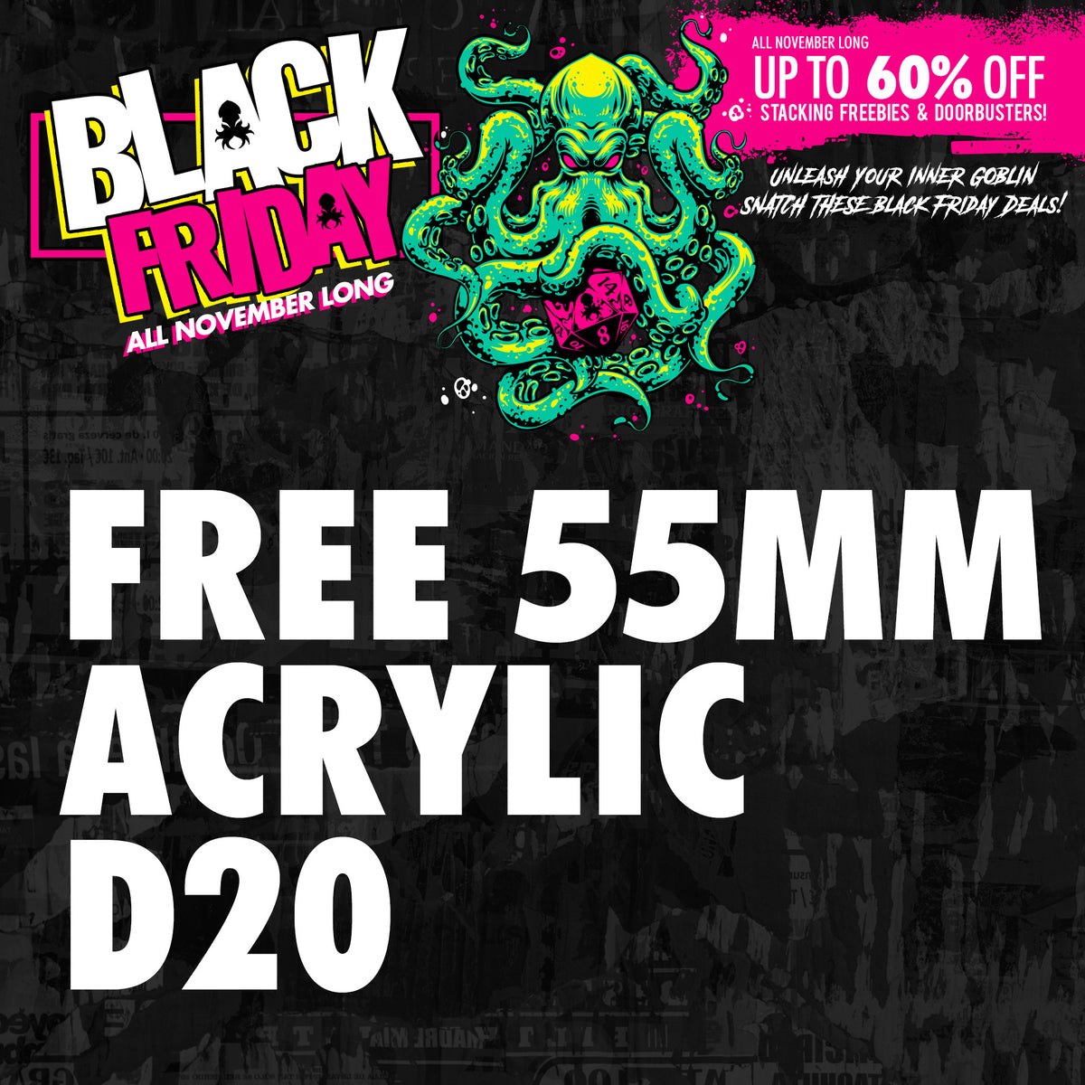 Freebie - Free 55mm Acrylic D20