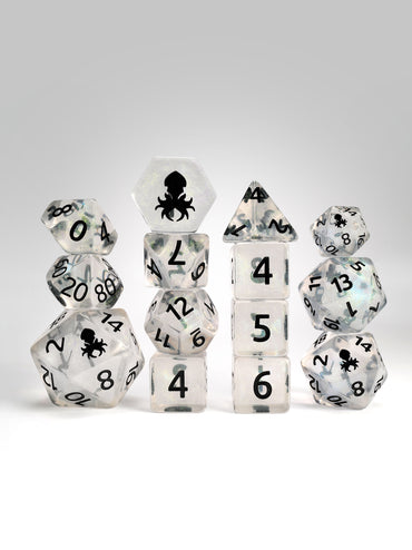 Celebration 14pc Dice Set Inked in Black