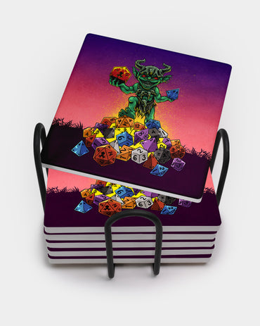 Misfit Goblin Square Coaster