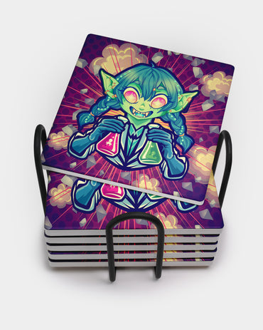 Scientist Matilda Square Coaster