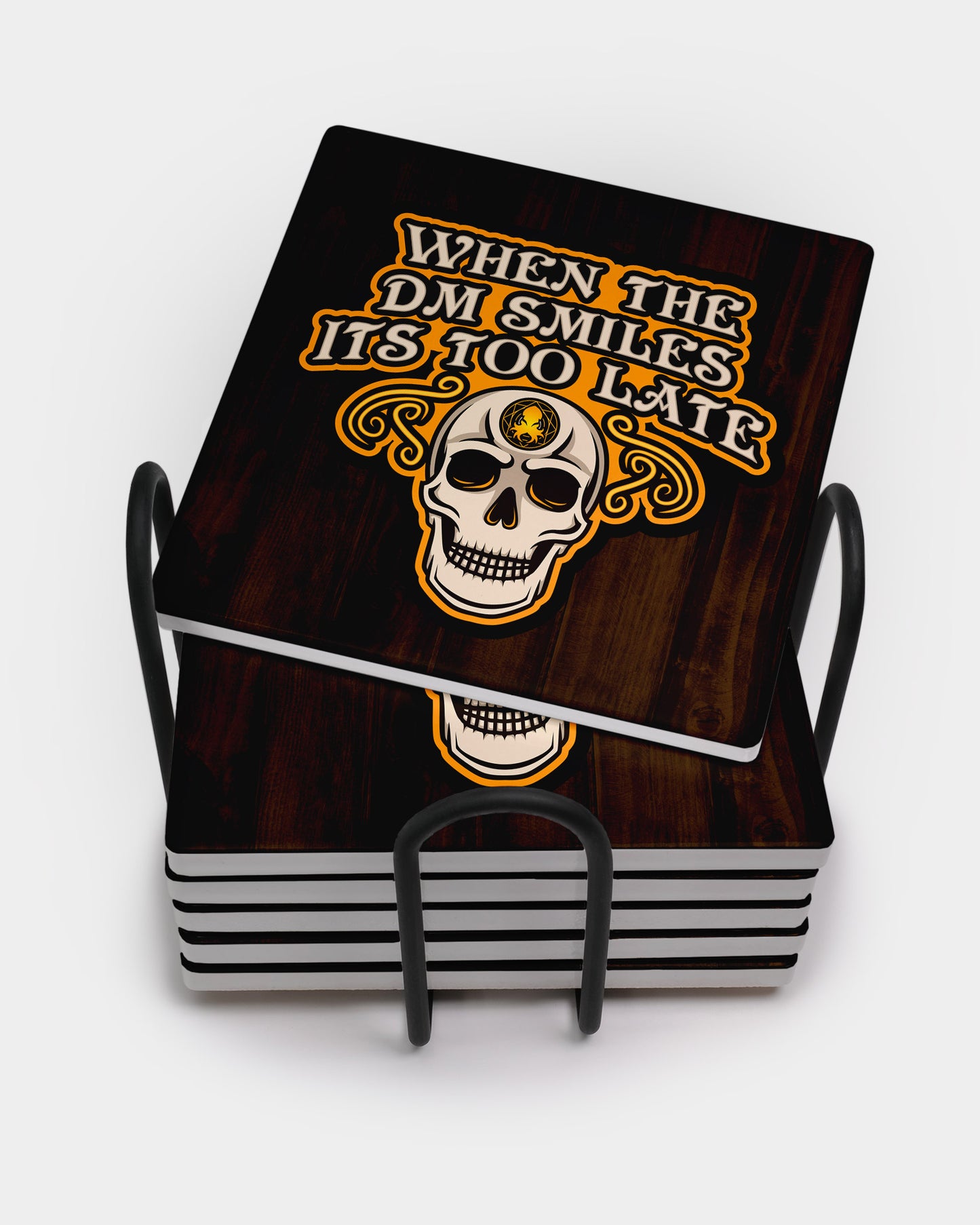 DM Smiles Square Coaster