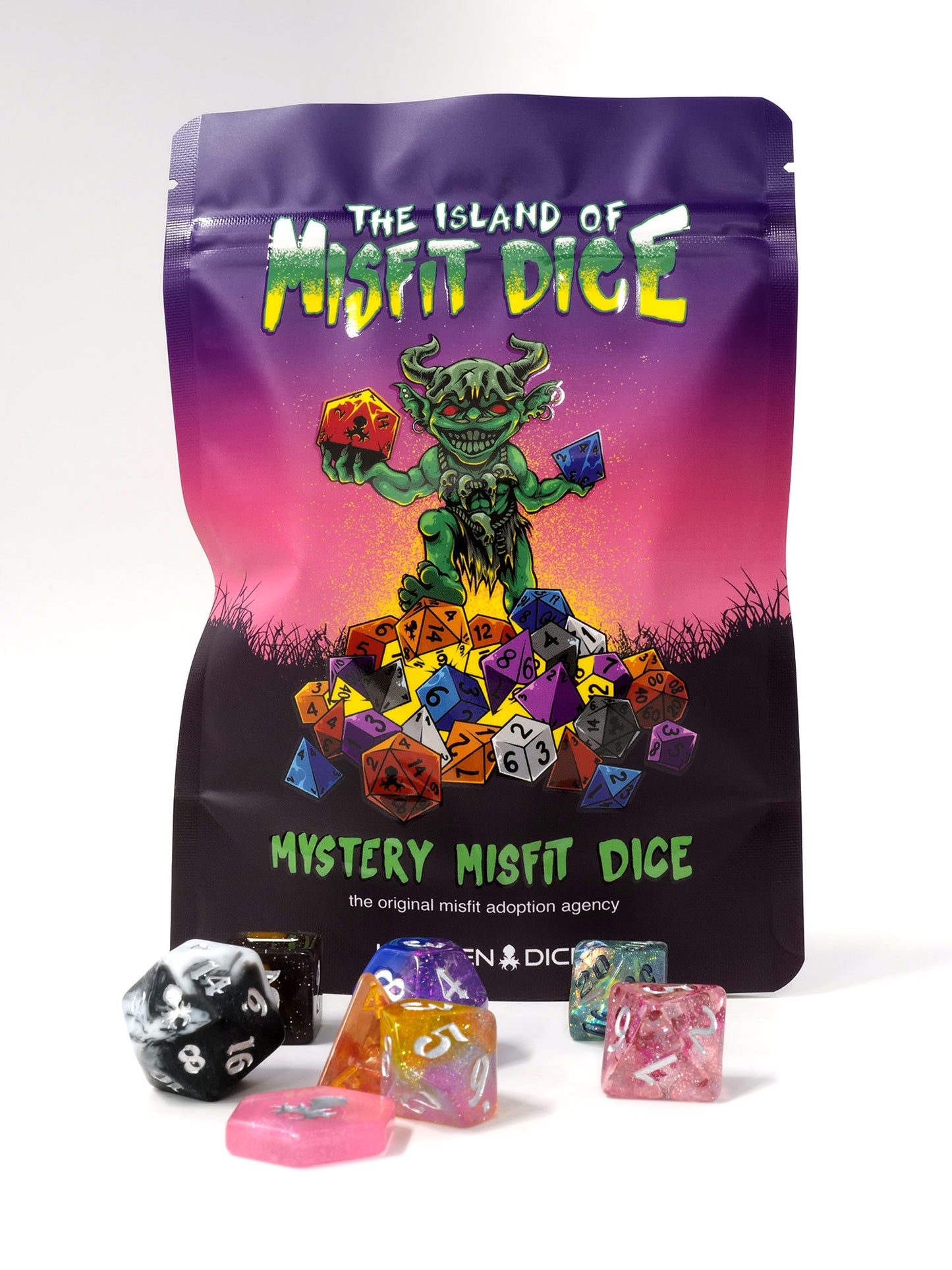 The Island of Misfit Mystery Dice 8pc Set