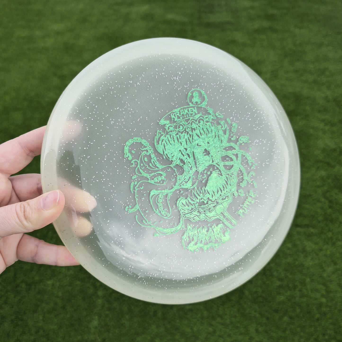 Mimic Transparent Glow in the Dark Jelly Putter with Green Foil