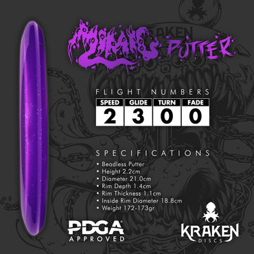 Mimic Purple Jelly Putter with Silver Foil