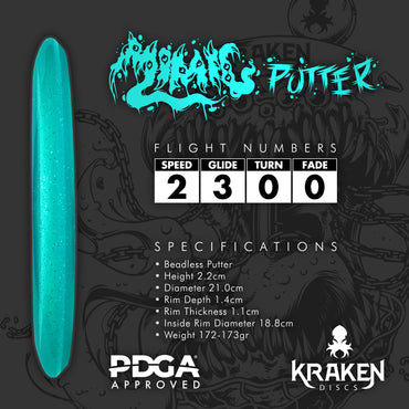 Mimic Teal Jelly Putter with Pink Foil