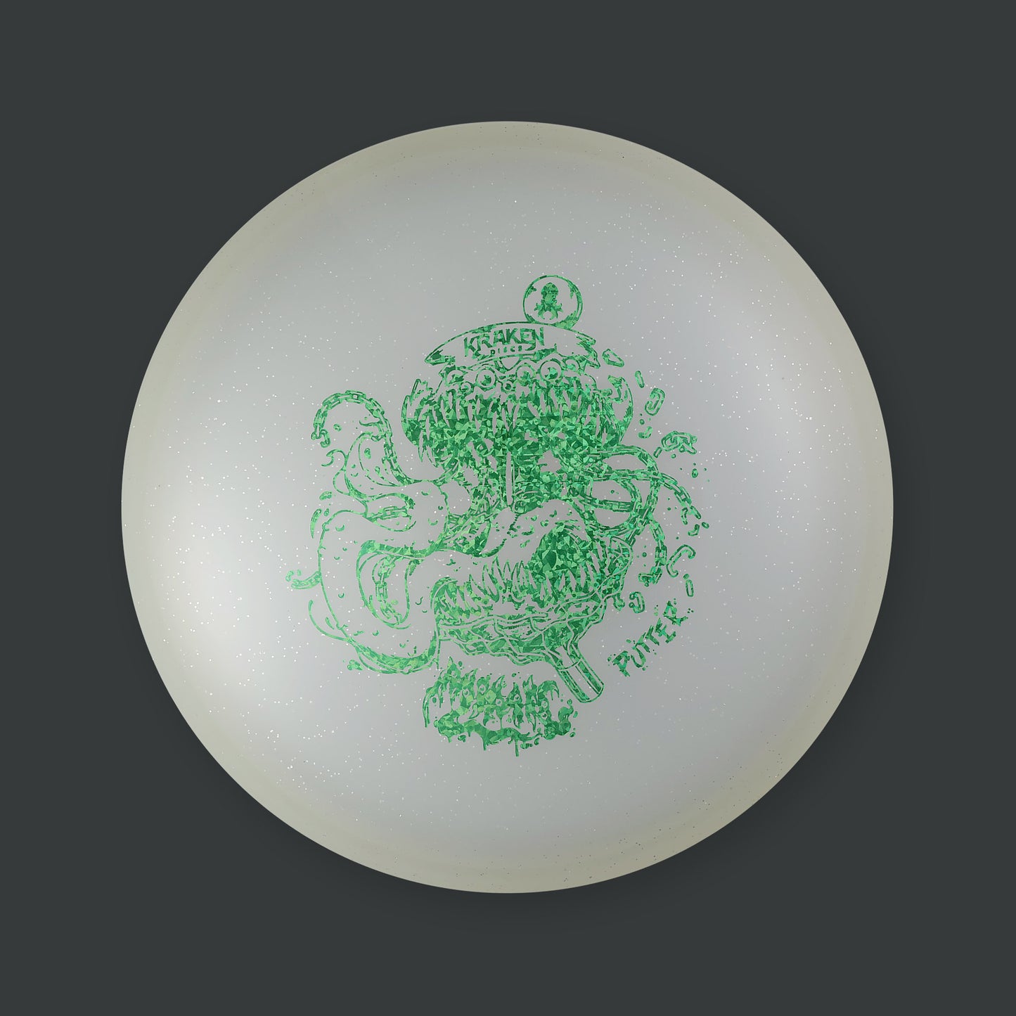 Mimic Transparent Glow in the Dark Jelly Putter with Green Foil