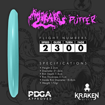 Mimic Teal Dwarven Putter with Green Foil