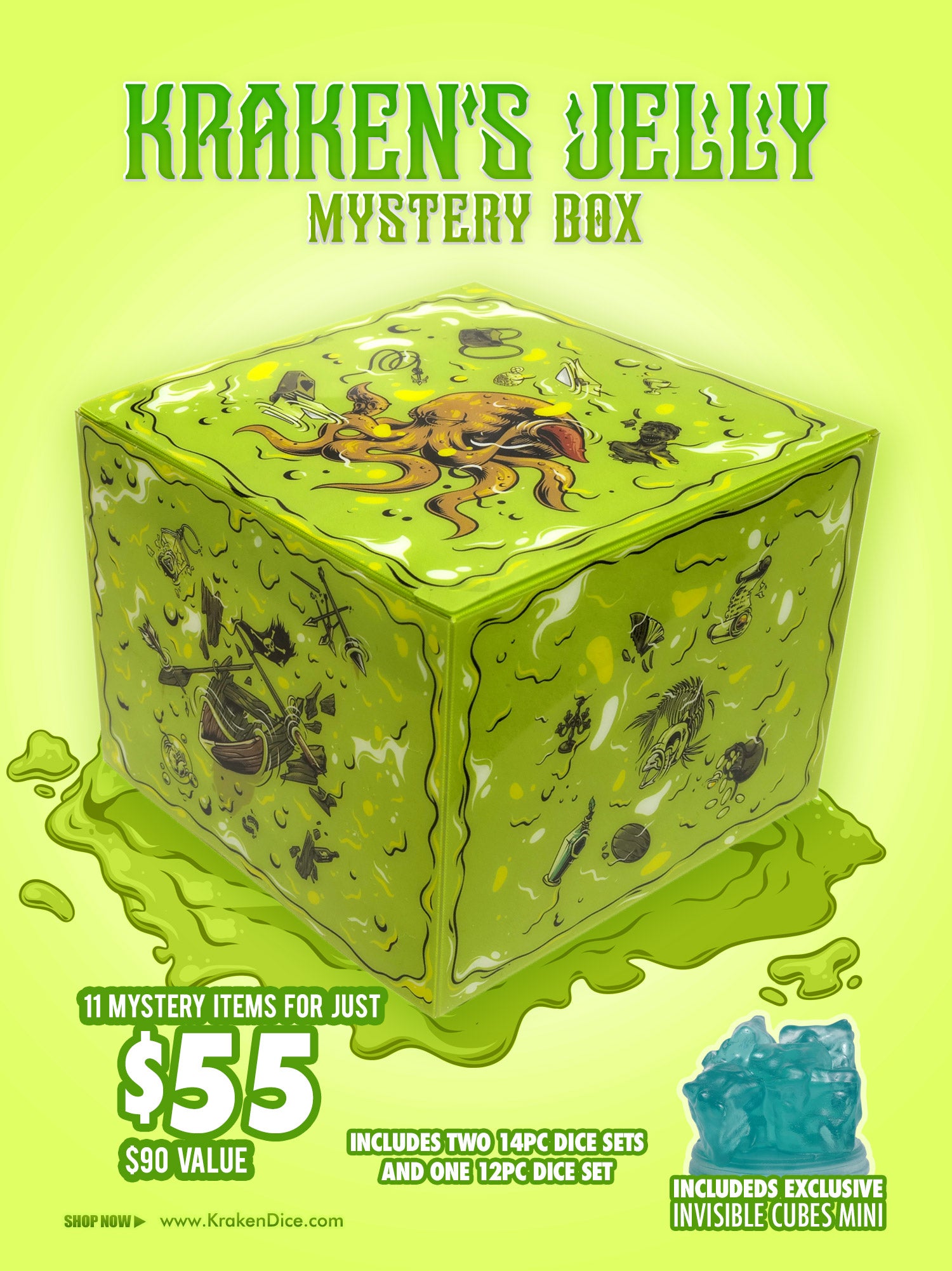 Kraken's Jelly Mystery Box Kraken Dice Kraken's Jelly Mystery Box Kraken Dice