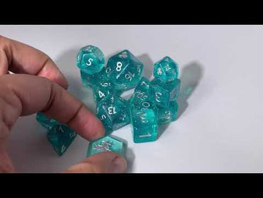 Catalina 14pc Dice Set With Kraken Logo for TTRPGs