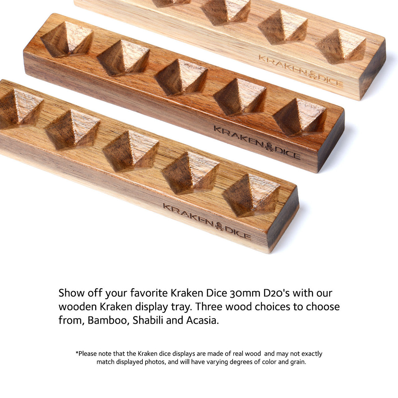 Acasia Wood 30mm D20 Display