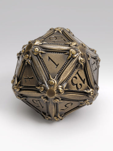 50mm Geometric Horrors: Brass Golem's Eyes TTRPG Single D20